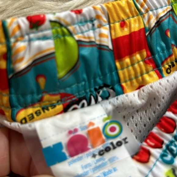 KRIO COLOR Tomato Can Emotion Swimming Trunks in Yellow cheesy love small - Picture 2 of 9